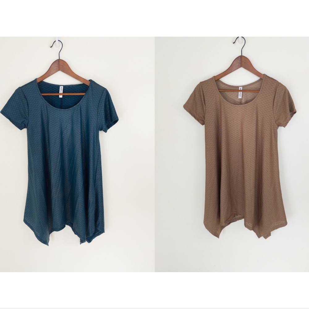 Hot Ginger Eyelet Swing Dresses Size XL Set of 2